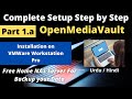 Open media vault complete setup 2021 part1a  installation open media vault on vmware workstation