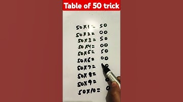 Table of 50 trick#shortvideo #shorts #short