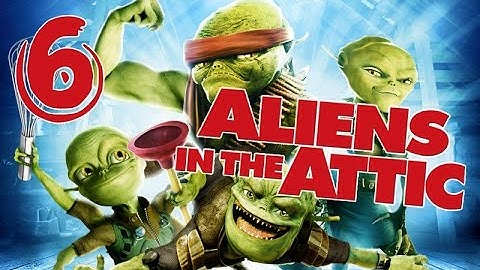 Aliens in the Attic Walkthrough Part 6 (PS2, Wii, PC) Movie Game - Level 06 -