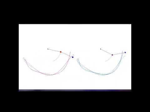 Simulating double pendulum