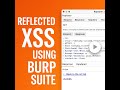 Reflected XSS Attack Demo using Burp Suite | Ethical Hacking Tutorial