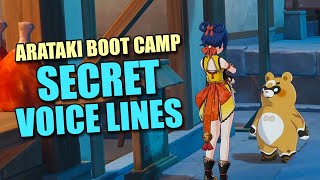 Day 1 JP VA Hidden Voice Lines - Arataki Blazing Armor Beetle Battle Boot Camp | Genshin Impact 4.3