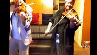 HAPPY (Pharrell) snippet - 2/3rds of STROKE string trio! #Philly #Happy #Strings #Fun