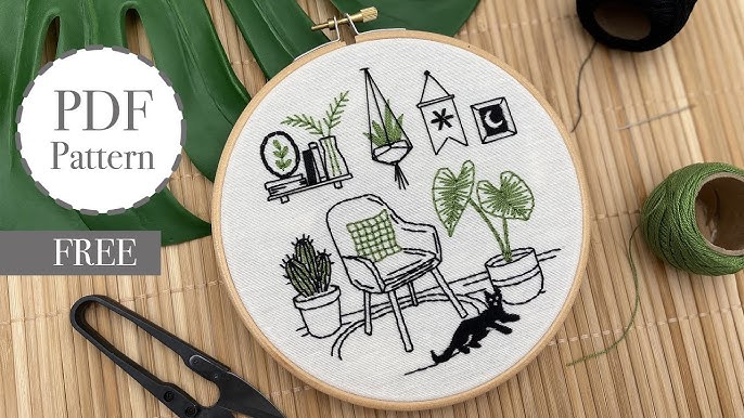 Free Printable Hand Embroidery Pattern for Beginners, How to