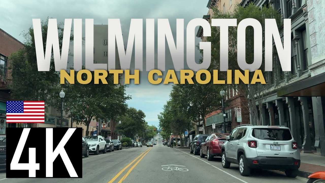 Road Tour of Wilmington, North Carolina in 4K - Downtown Wilmington NC  Driving Tour