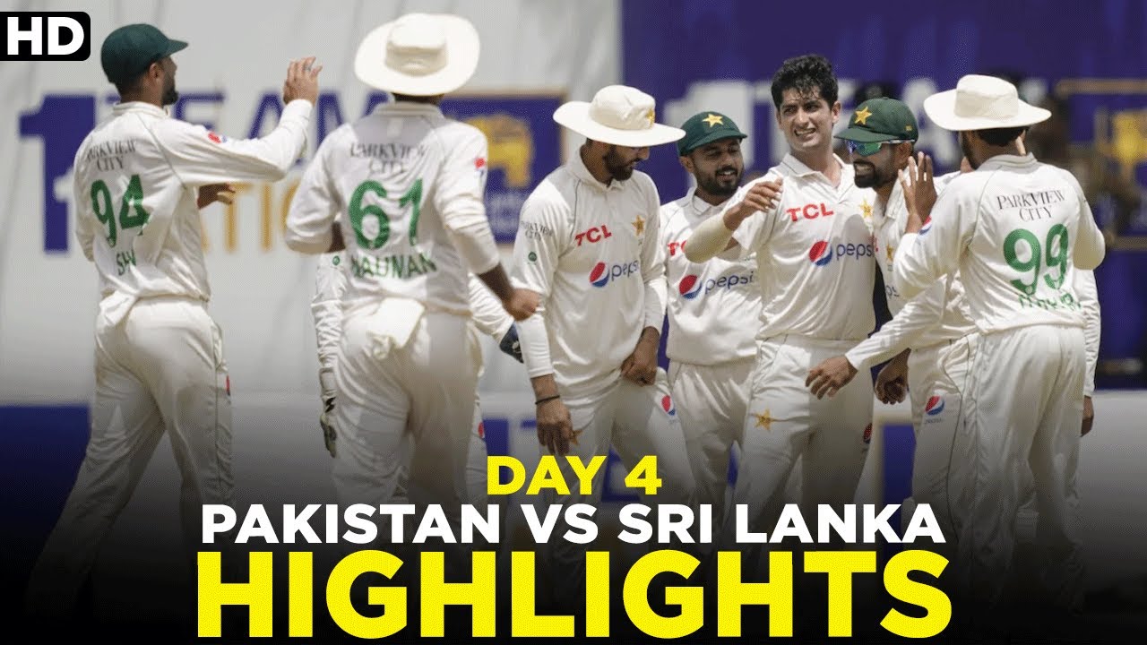 Highlights Sri Lanka vs Pakistan 1st Test Day 4 PCB M6C2A