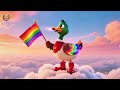 🦆☁️ Quack Quack Sky Parade 🌈✨ | Fun Animal Sky Adventure for Kids | Learn Animals, Sounds & Movement