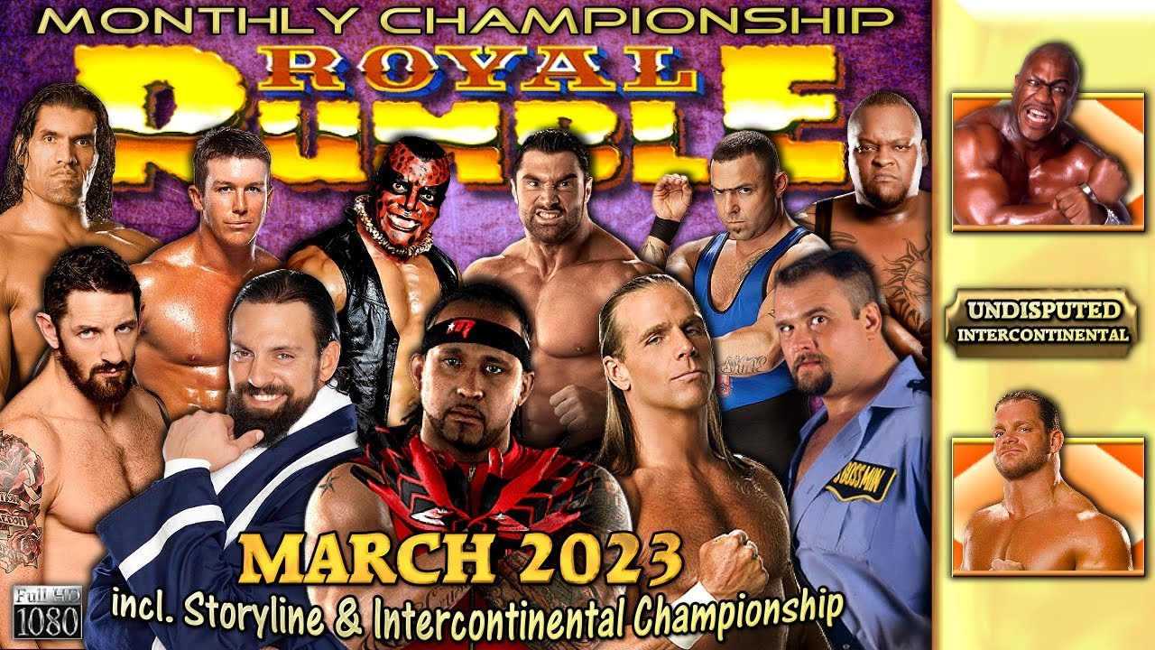 WWE 2K 30Man ROYAL RUMBLE [MAR 2023] Monthly Championship YouTube