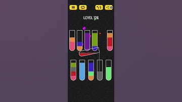 Water Sort Puzzle Level 126 Walkthrough Solution iOS/Android