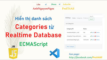 Asg.5. Hiển thị danh sách category từ realtime database, javascript