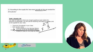 Math Performance Tasks - Art Day, Question 2