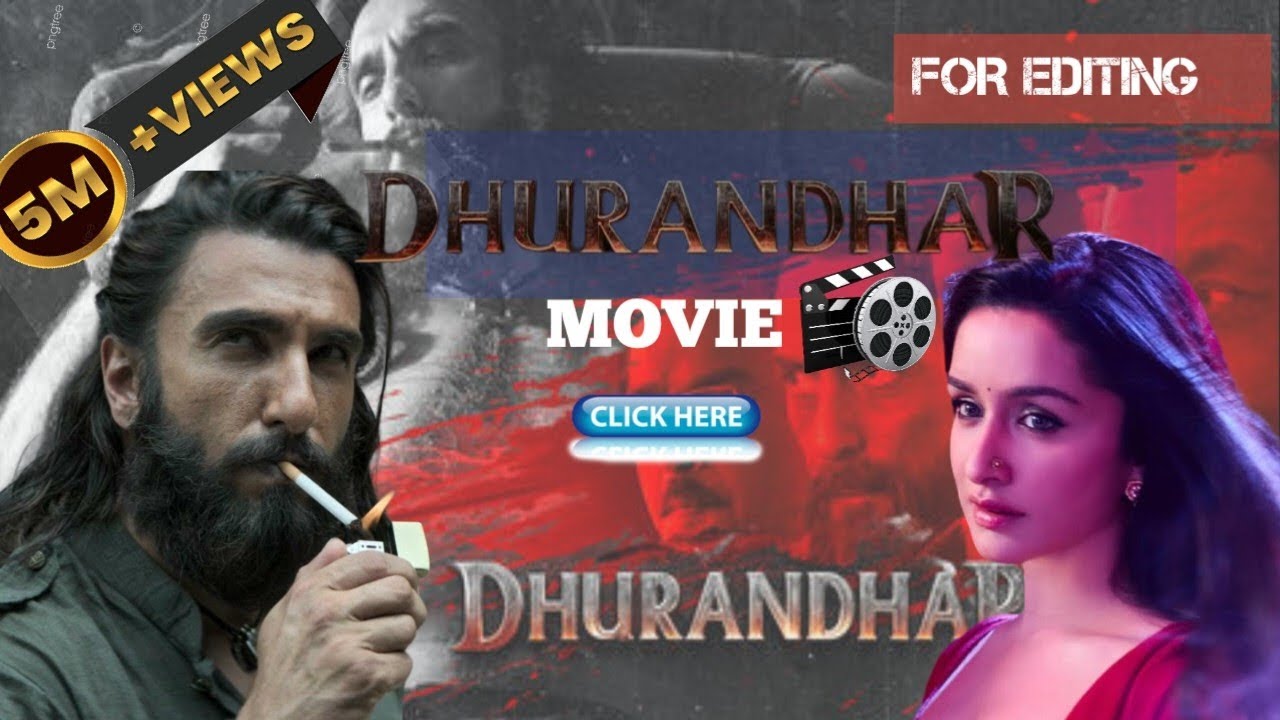 Dhurandhar Movie SCENEPACK 4K 🎥 | Ranveer Singh Raw Clips for Editing (No Watermark)
