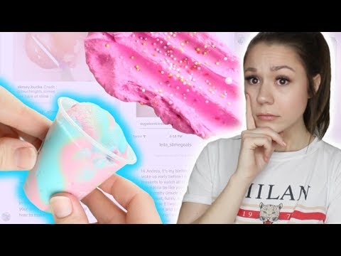 RECREATING FANS SLIME ONLY USING PHOTOS! (DIY slimes, inventing new slime recipes, SLIME CHALLENGE!)