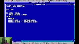 Turbo Pascal : Program Luas Segitiga
