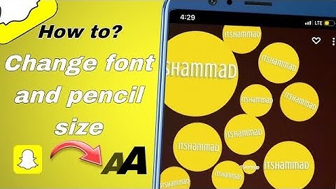How To Change Font Size On Snapchat!
