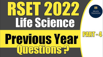 Rajasthan set 2022 life science Previous year question paper part -4