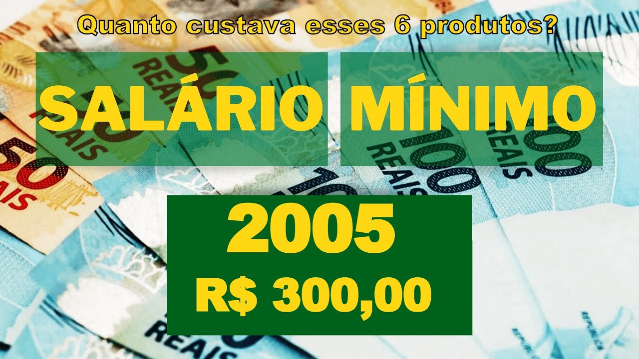 Veja quanto custava 6 produtos em 2005, época que o salário mínimo era ...