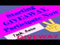 108.GIVEAWAY:we starting Giveaway so participate easily . Tech. Guru