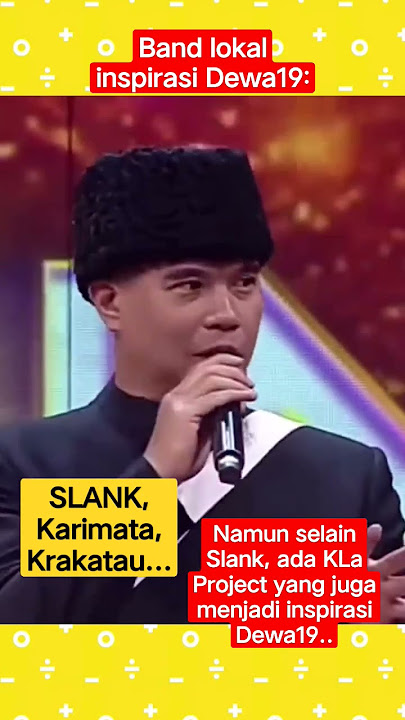 Selain Slank..KLa Project merupakan idola dan inspirasi DEWA19 di jamannya....
