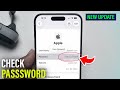 How to check your apple id password