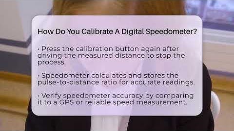 How Do You Calibrate A Digital Speedometer? - Talking Tech Trends