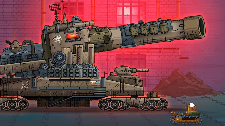 AMERICAN DORA. This monster will DESTROY ALL ENEMIES - Cartoons about tanks
