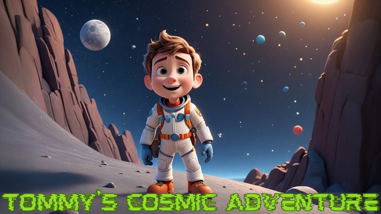 Tommy's Cosmic Adventure | Journey to the Moon, Mars & Beyond | Kids Space Story