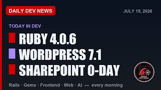 Ruby on Rails News — 2026-07-15 | New Gems, Web Dev & AI Digest screenshot 2