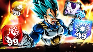 LF GRN SUPER SAIYAN GOD VEGETA GOT A UNIQUE EQUIP! He Actually Does Really Good Damage!