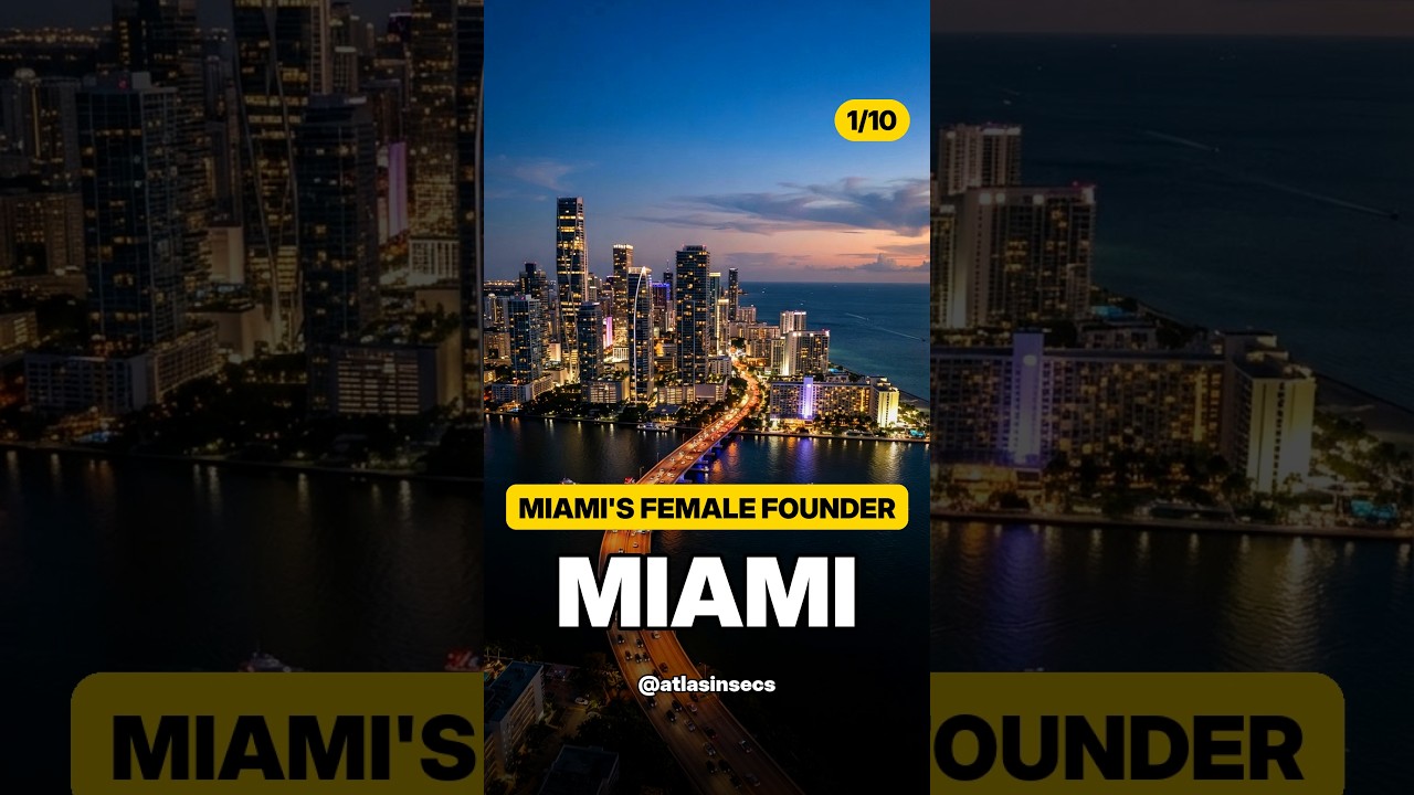Miami: The Only City Founded by a Woman #atlasinseconds #cityfacts