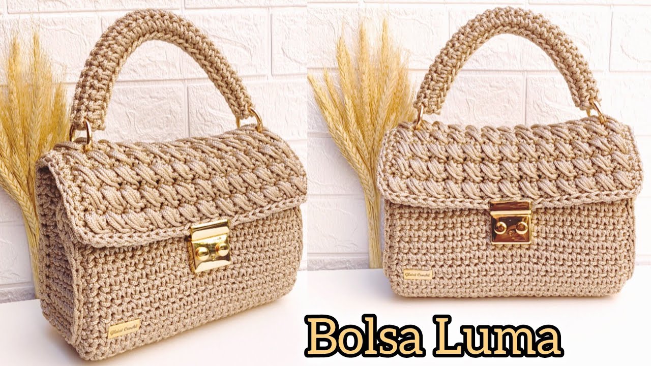 Bolsa de Crochê|Design Lindo e Fácil|Bolsa LUMA|Passo a passo