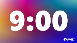 9 Minute Timer (rainbow)