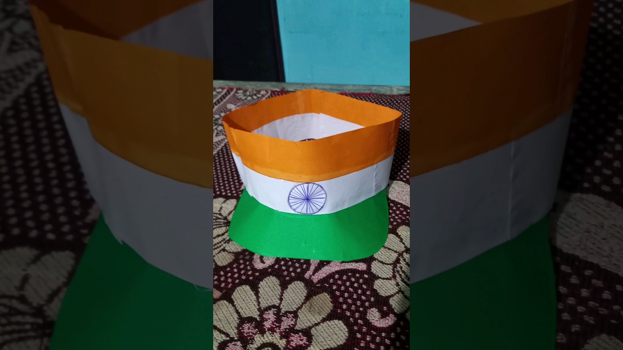 Independence day Cap making idea 