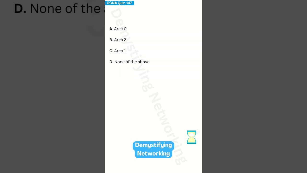 CCNA Quiz 147: OSPF network command scenario 3  