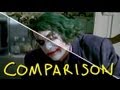The Dark Knight - Joker's Pencil Trick - Homemade (Comparison)