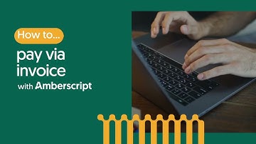 How to pay with an invoice for Amberscript