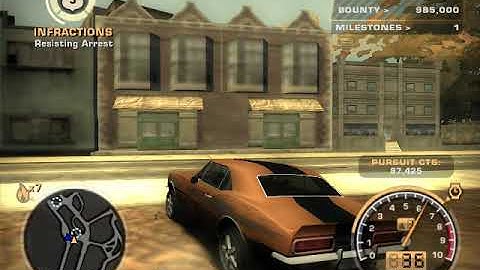 Need for Speed Most Wanted - Black Edition Challenge (#69) - Heat lvl 7 Pursuit w/ Camaro SS