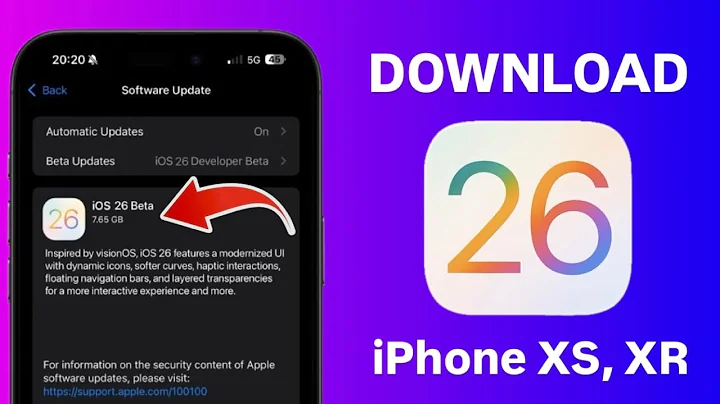 How to install iOS 26 on iPhone XR & IPhone XS
