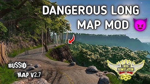😈 MOST DANGEROUS Map Mod For Bus simulator Indonesia// BUSSID Map Mod V3.7 #mountainmap #bussidmap🏔️