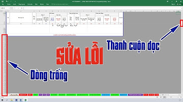 Cách sửa lỗi thanh cuộn dọc excel quá bé khi kéo bị đi quá nhiều ô trống qua 2 trường hợp
