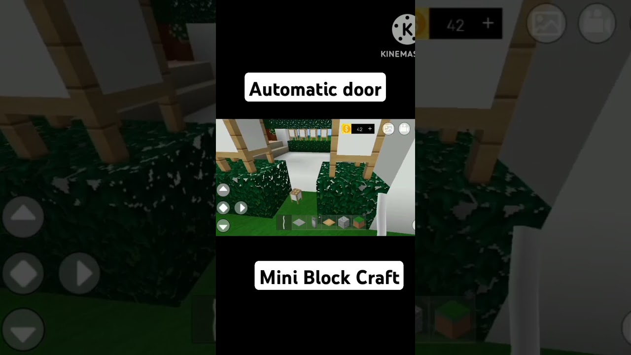 how to make automatic door in mini block craft