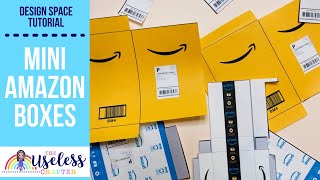 DIY Mini Amazon Boxes and Packages | Cricut Design Space Tutorial | Amazon Package Ornament screenshot 4