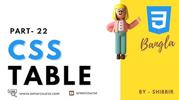 CSS Table | How To Create Table | HTML CSS Table | CSS Bangla Tutorial