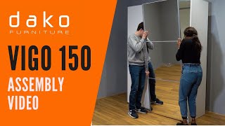 Wardrobe Assembly Video - DAKO FURNITURE - VIGO 150 screenshot 5