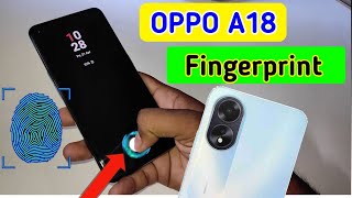 Oppo a18 display fingerprint setting/Oppo a18 fingerprint screen lock/fingerprint sensor screenshot 3