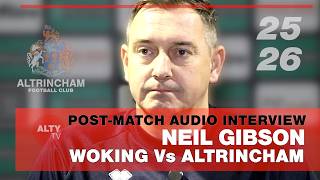 Celebrity NEIL GIBSON - WOKING VS ALTRINCHAM - Post-Match Audio Interview 31/03/2026 Wealth