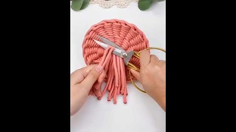 mecrame basket 🧺#macrameknot #macramelove #boho style mecrame #macrametutorial #for you