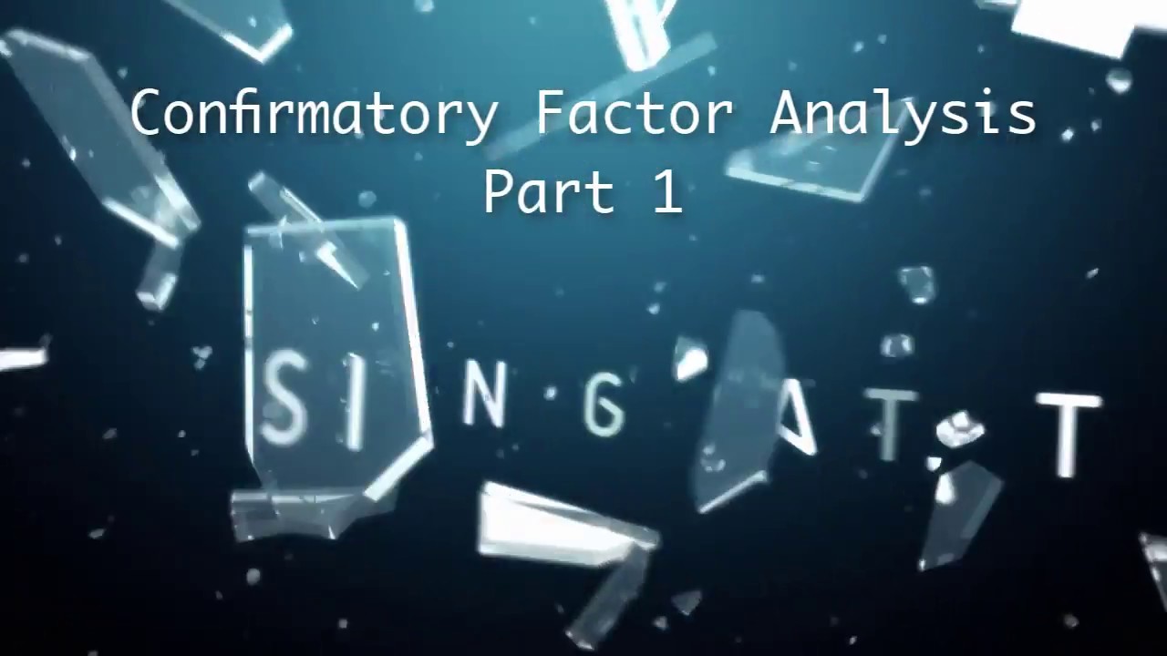 Confirmatory Factor Analysis Using Stata Part 1 YouTube Confirmatory Factor Analysis Using Stata Part 1 YouTube