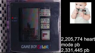 Probably World record for Gameboy Tetris.