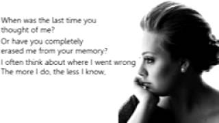 Adele   Dont You Remember Lyrics